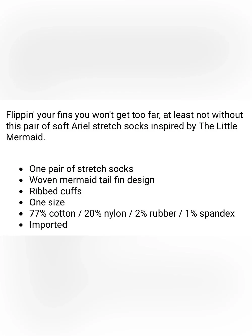 WDW Women’s One Size Socks
